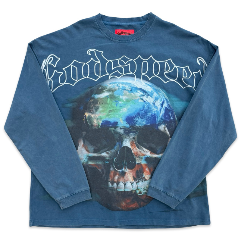 Godspeed Sklobe Long Sleeve T-Shirt Wash Blue Apparel
