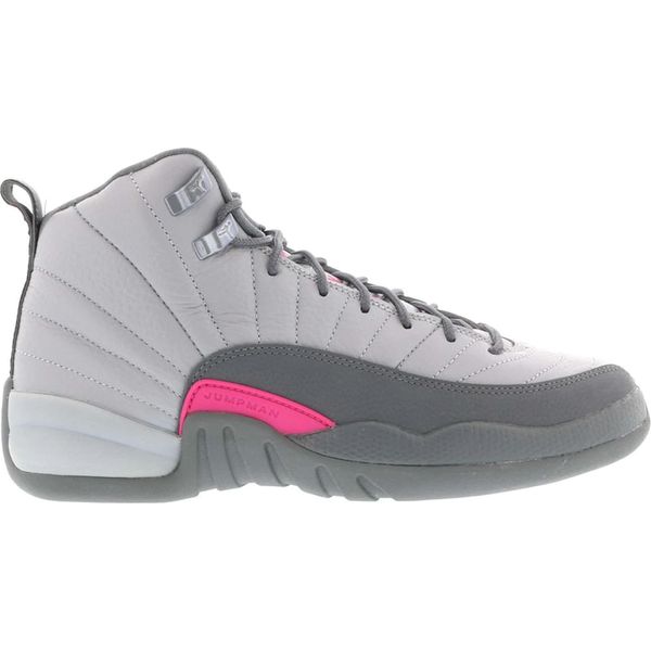 Jordan 12 Retro Wolf Grey Vivid Pink (GS) sneakers