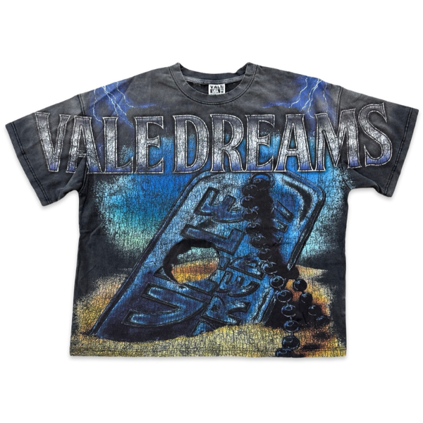 Vale Forever Dog Tag Big Tee Black Apparel