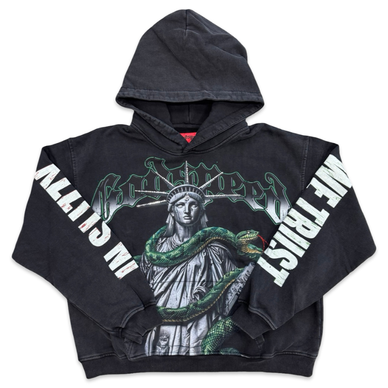 Godspeed Top 5 Slizzy VVS Hoodie Black Wash Apparel