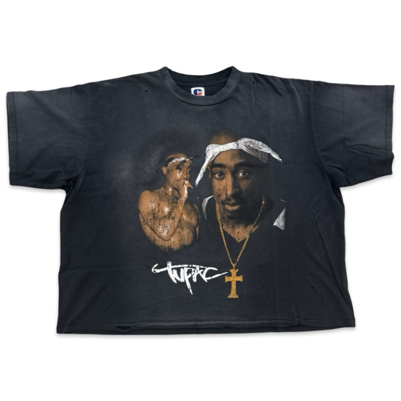 Happy Memories Don't Die (HMDD) Tupac Chain Tee Washed Black Apparel