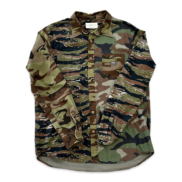 Ralph Lauren Denim Supply Patchwork Shirt Camouflage Apparel