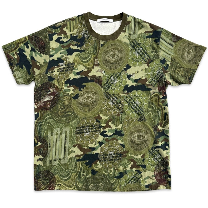 Givenchy Dollar Bill T-Shirt Green Camo Apparel