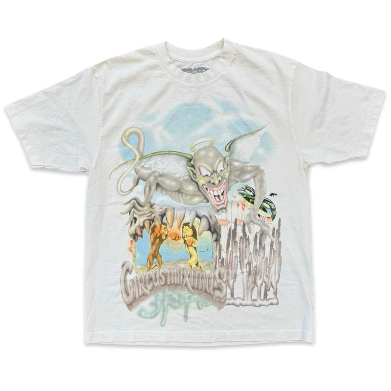 Travis Scott Utopia Circus Maximus 2024 Tour II Tee White Apparel