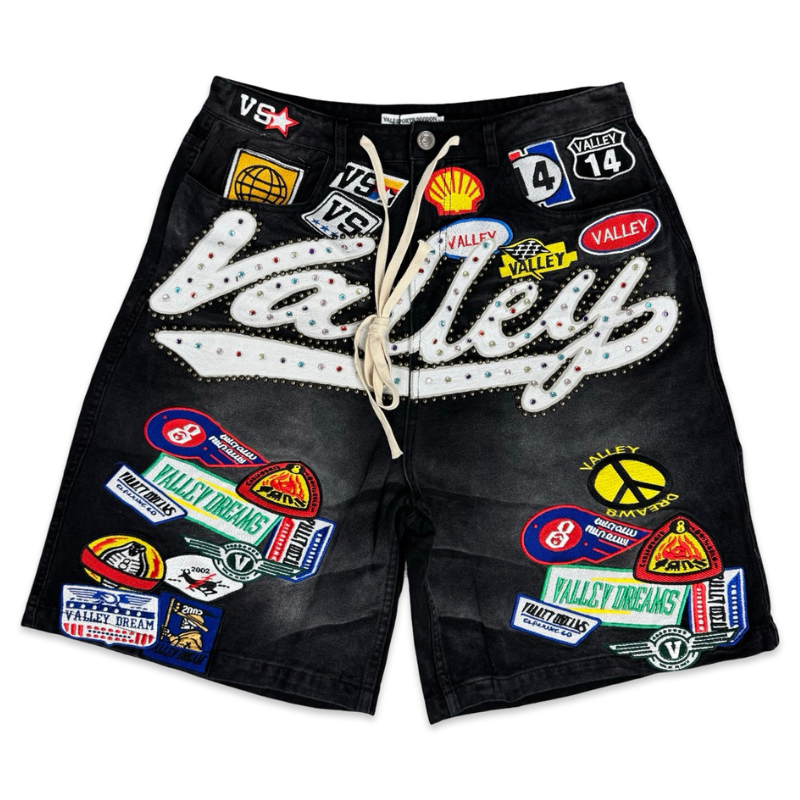 Vale Forever 1980s Jorts Shorts Black Apparel
