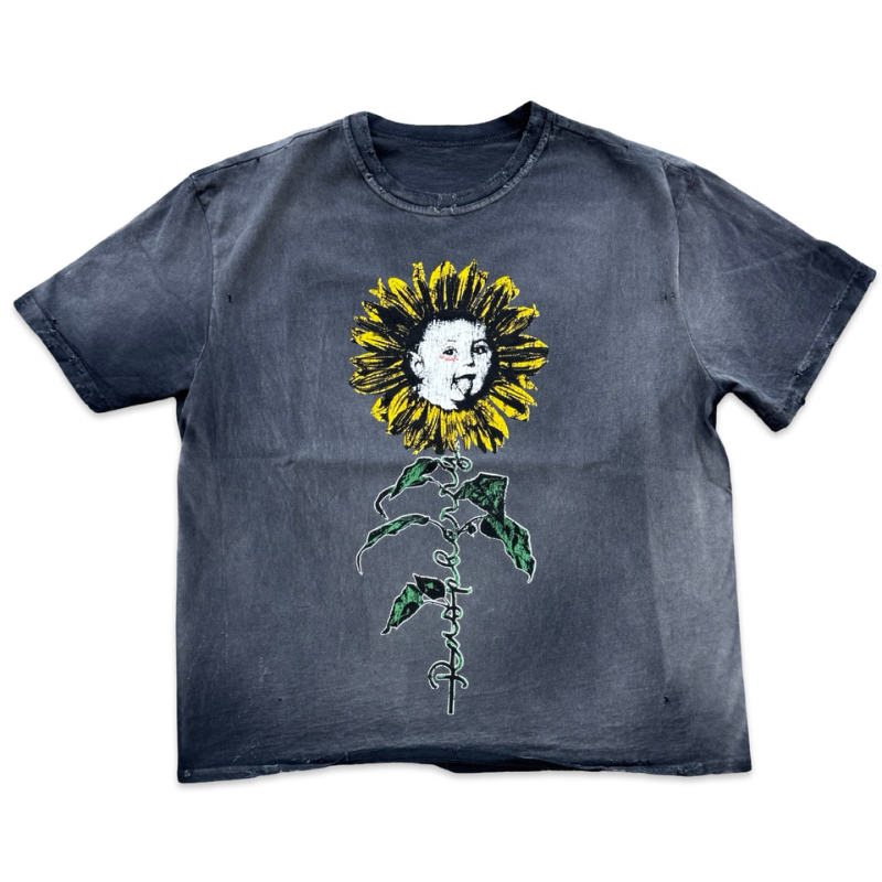 GV Gallery Raspberry Hills Flower Boy Tee Washed Black Apparel