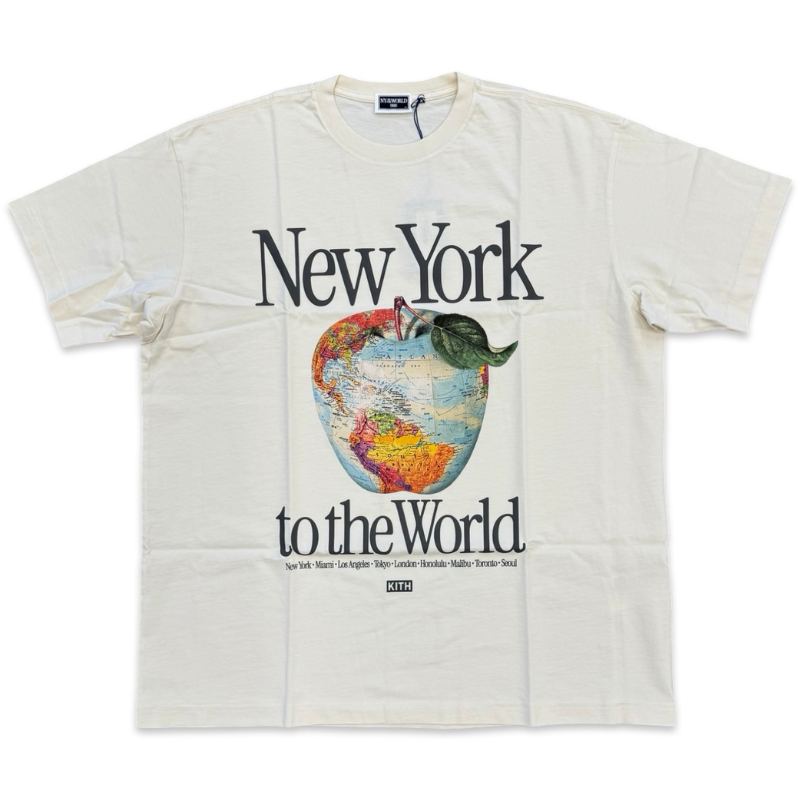 Kith New York to the World Tee Cream Apparel