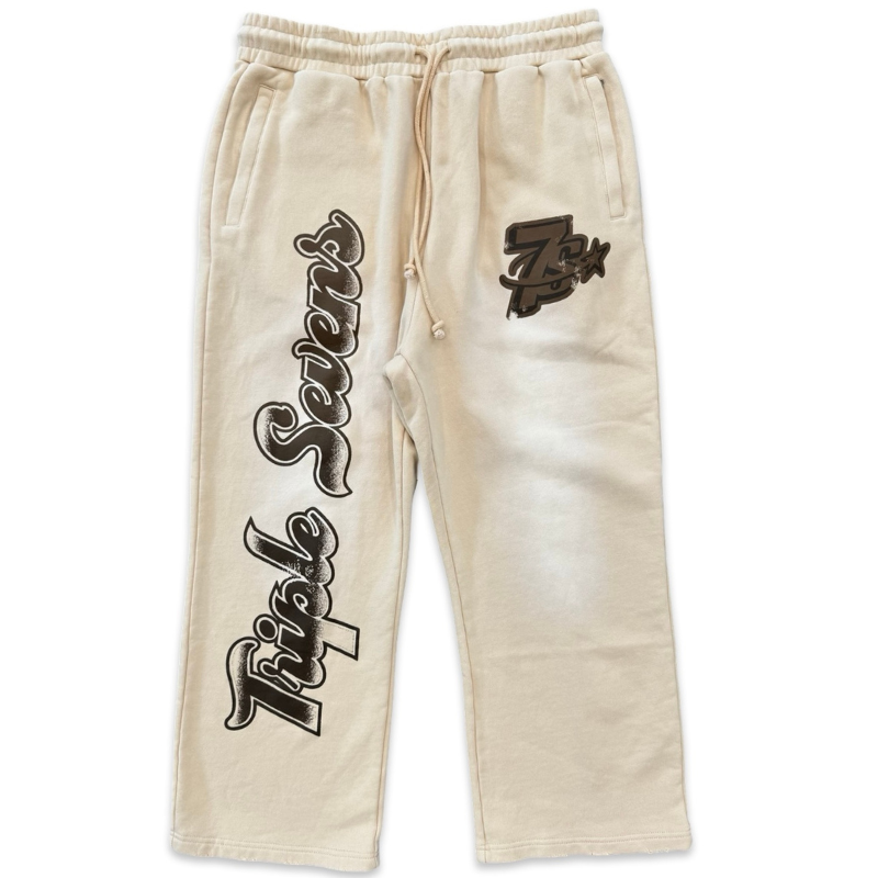 Triple Sevens All Star Football Sweatpants Brown Apparel