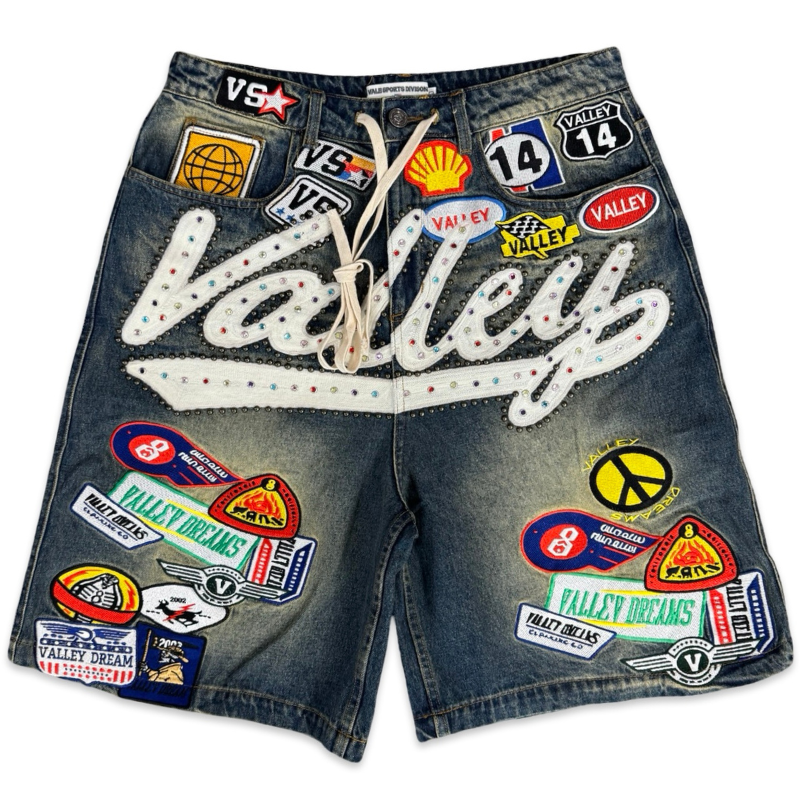 Vale Forever 1980s Jorts Shorts Blue Apparel