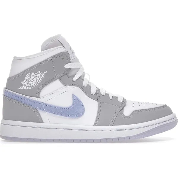 Jordan 1 Mid Wolf Grey Aluminum (Women's) Sneakers