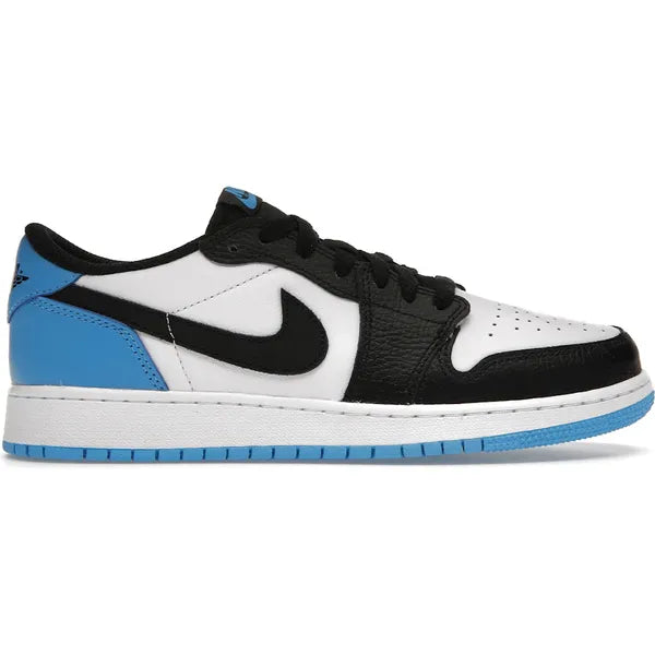 Jordan 1 Retro Low OG Black Dark Powder Blue (GS) Sneakers