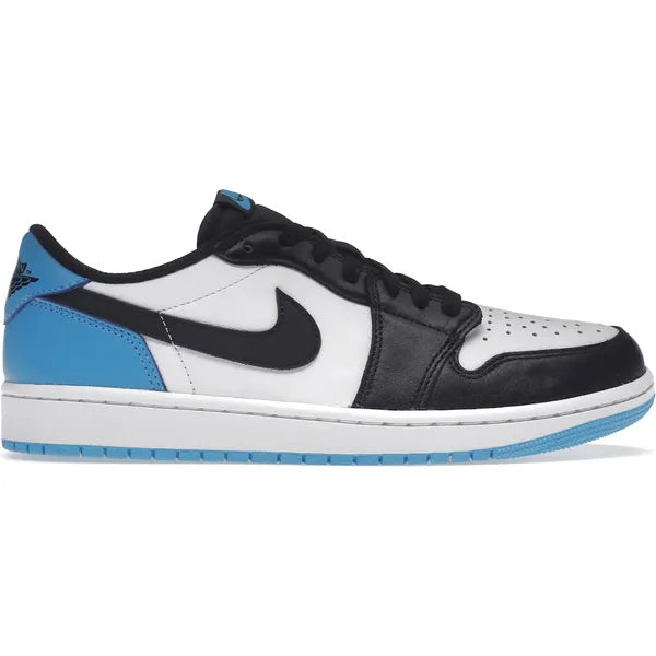 Jordan 1 Retro Low OG Black Dark Powder Blue Sneakers