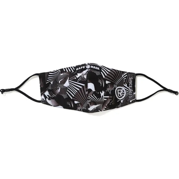 BAPE Dazzle Camo Mask Black Accessories