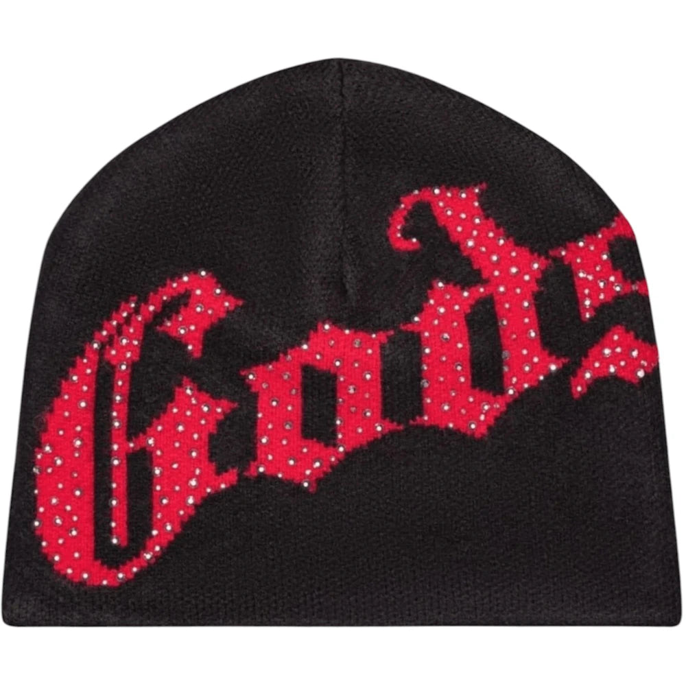 Godspeed OG Logo Studded Beanie Black/Red Accessories