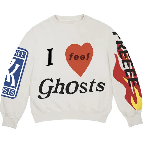 Kids See Ghosts FREEEE Crewneck Sweatshirt Ghost Apparel