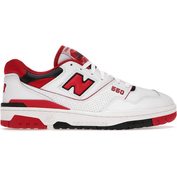 New Balance 550 White Red Sneakers