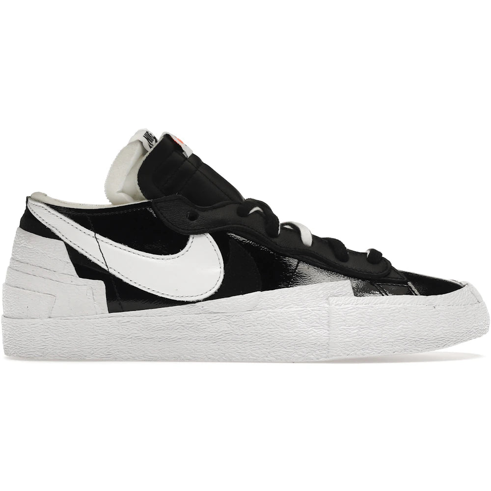 Nike Blazer Low Sacai Black Patent Leather Sneakers