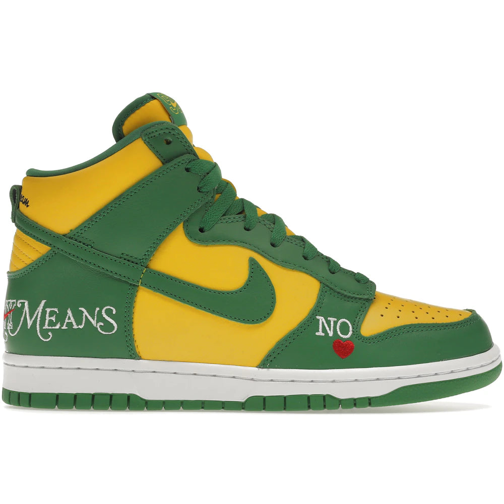 Nike SB Dunk High Supreme By Any Means Brazil Sneakers