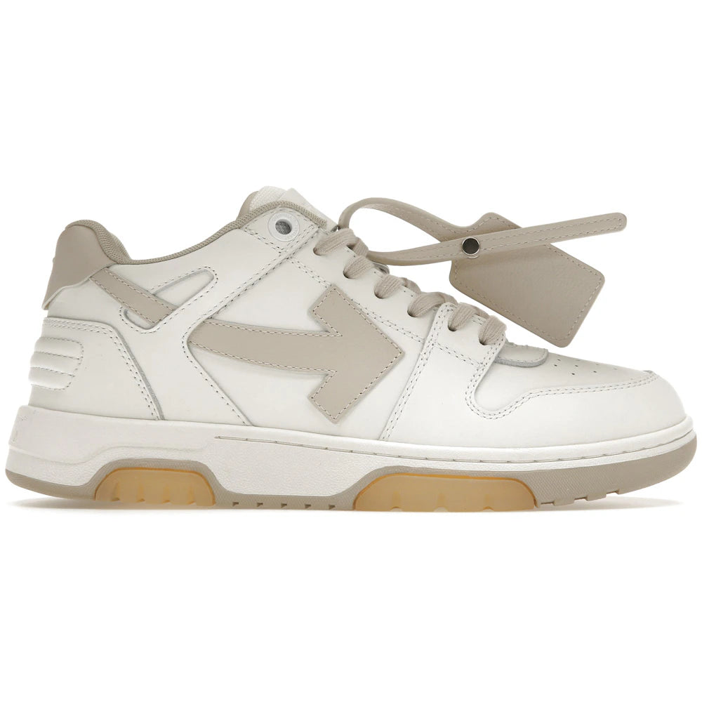 OFF-WHITE Out Of Office OOO Low Tops White Beige Sneakers