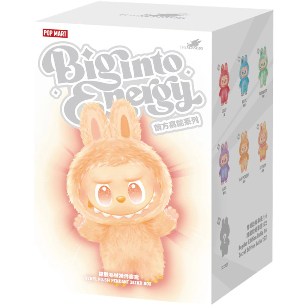 Pop Mart Labubu The Monsters Big into Energy Series Vinyl Plush Pendant Single Blind Box Collectibles
