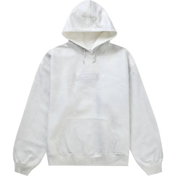 Supreme MM6 Maison Margiela Foil Box Logo Hooded Sweatshirt White Apparel