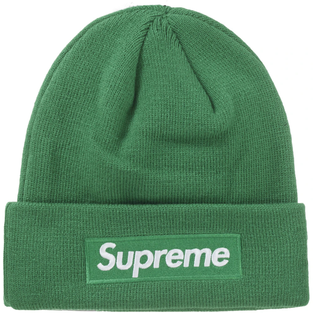 Supreme New Era Box Logo Beanie (FW24) Green Accessories