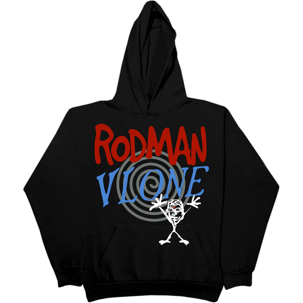 Vlone Rodman Pearl Hoodie Black Apparel