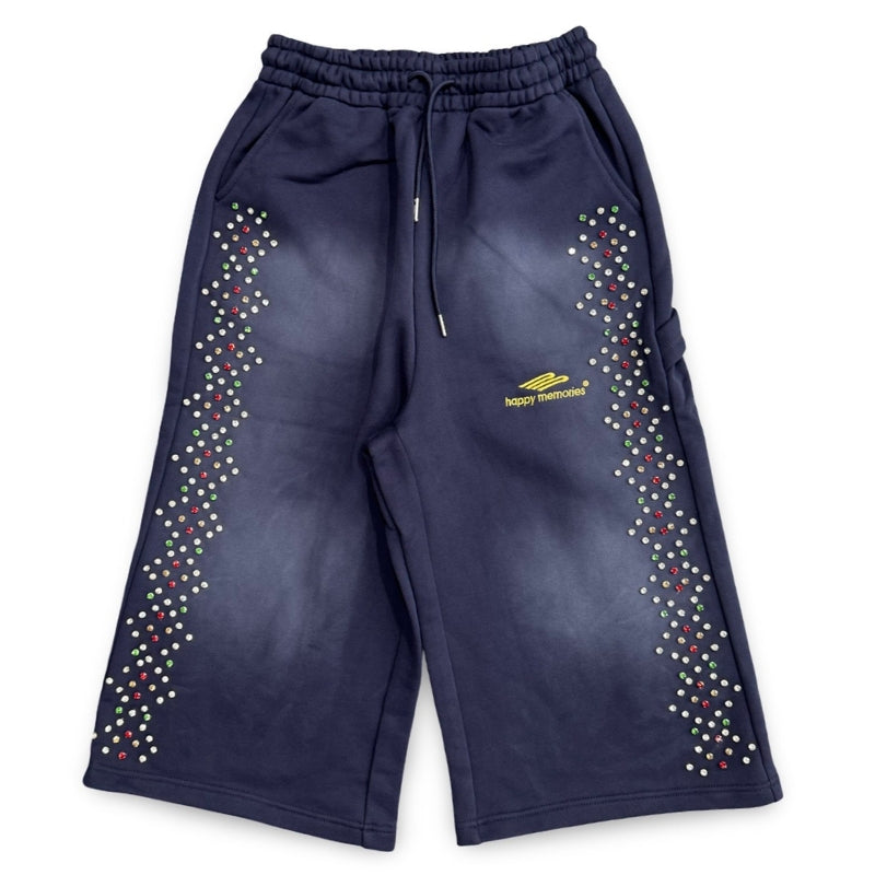 Happy Memories Don't Die (HMDD) Crystal 3/4 Short Navy Apparel