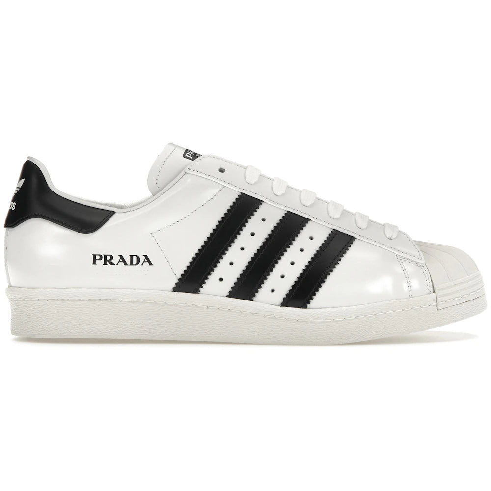 adidas Superstar Prada White Black Sneakers