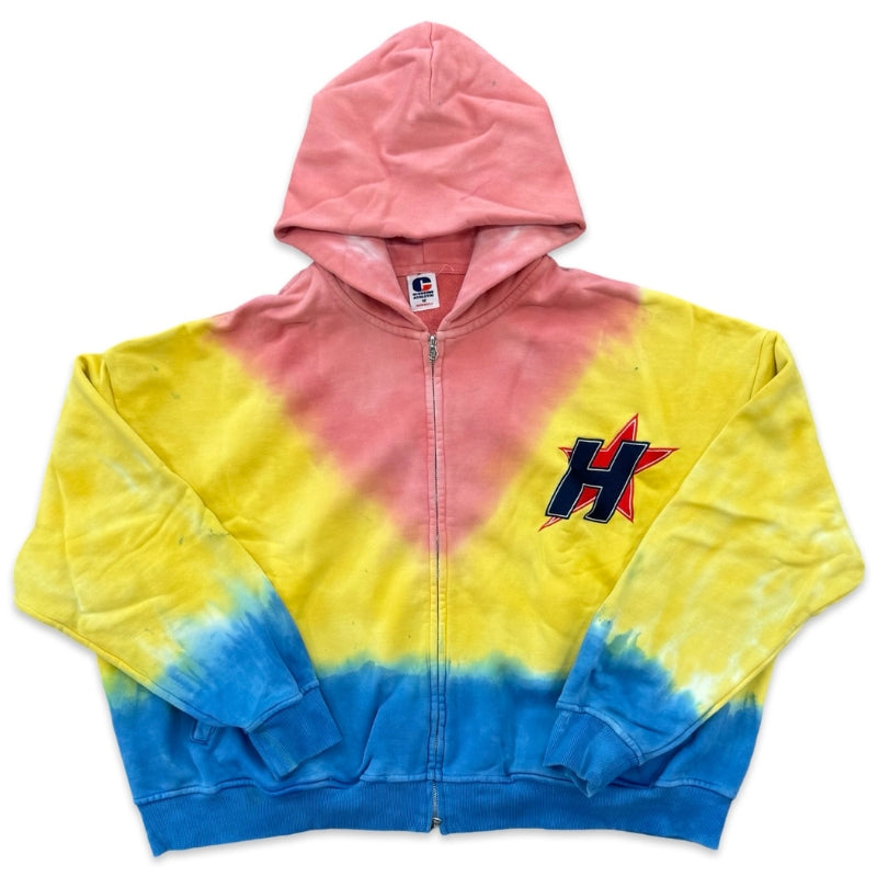 Happy Memories Don't Die (HMDD) What The H-Star Zip Up Hoodie Tie Dye Apparel