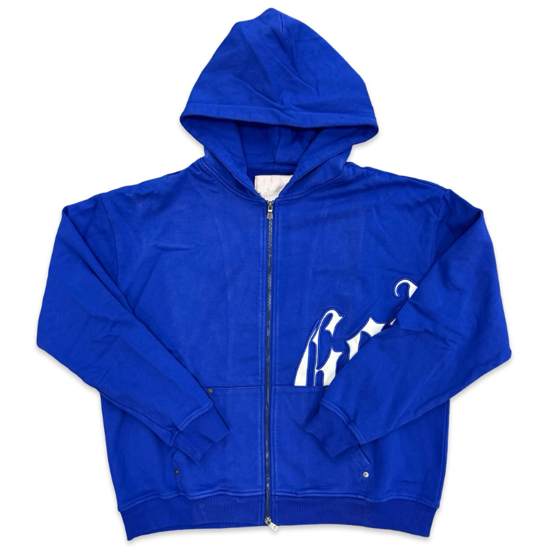 Godspeed OG Logo V2 Zip Up Hoodie Blue Apparel