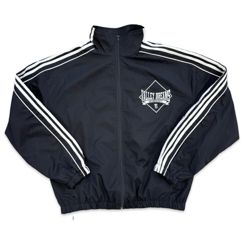Vale Forever Stripe Windbreaker Jacket Black Apparel