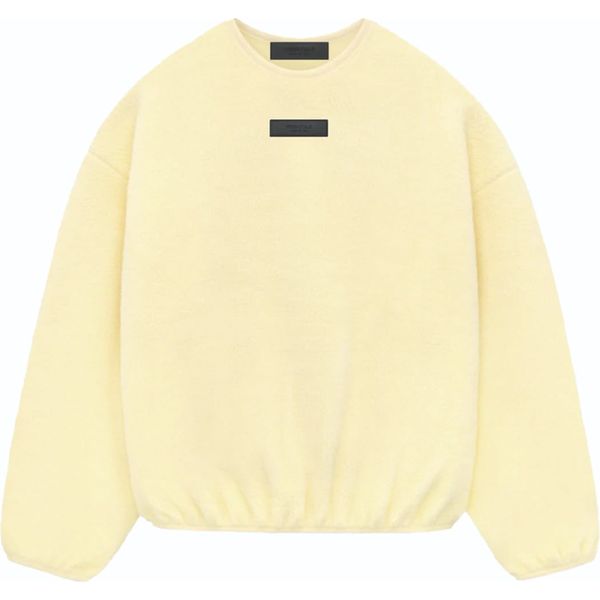 Fear of God Essentials Polar Fleece Crewneck Garden Yellow Sweatshirts