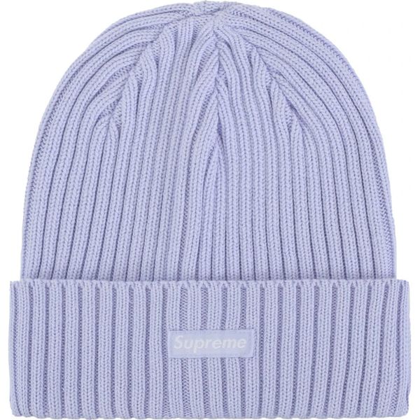 Supreme Overdyed Beanie (SS24) Lilac Gold hats