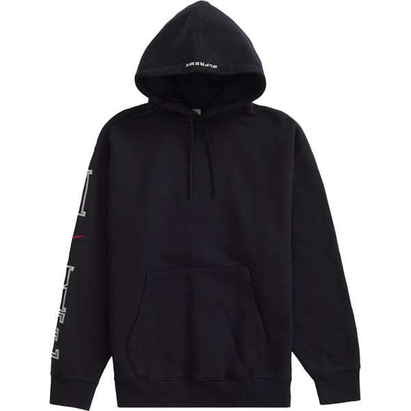 Supreme Nike Hooded Sweatshirt Black Sweatshirts