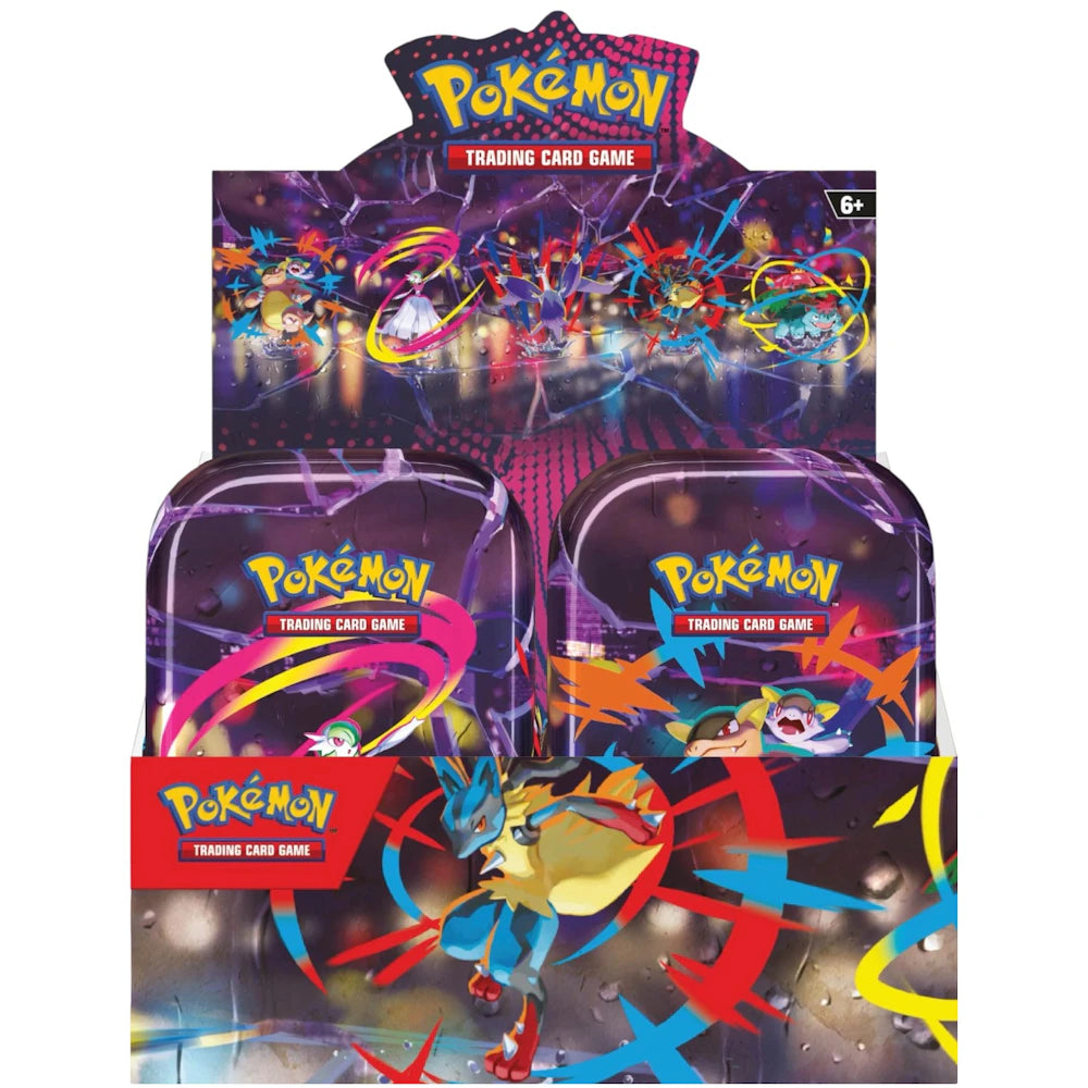 2025 Pokémon Mega Evolution Heroes Mini Tin (10 Tin Box) Trading Cards