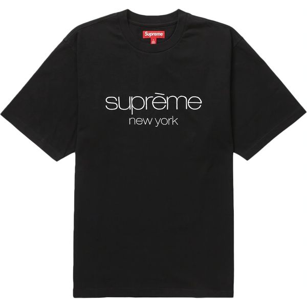 Supreme Classic Logo S/S Top Black Shirts & Tops
