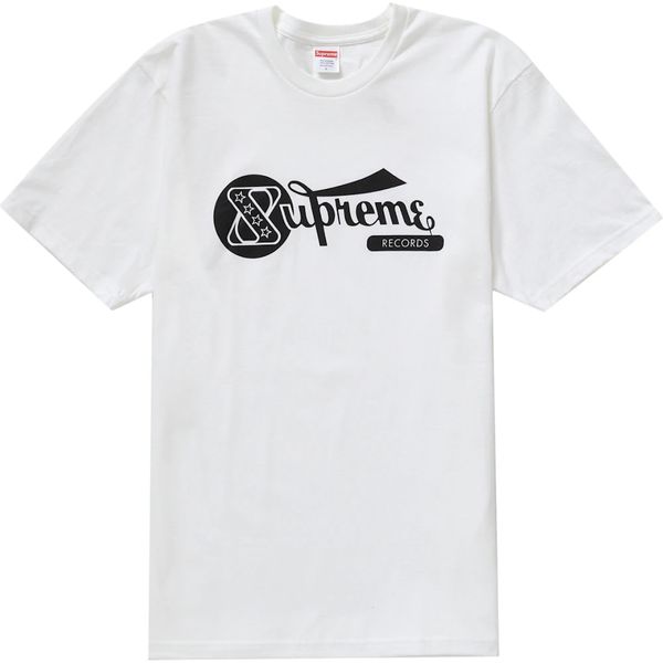 Supreme Records Tee White Shirts & Tops