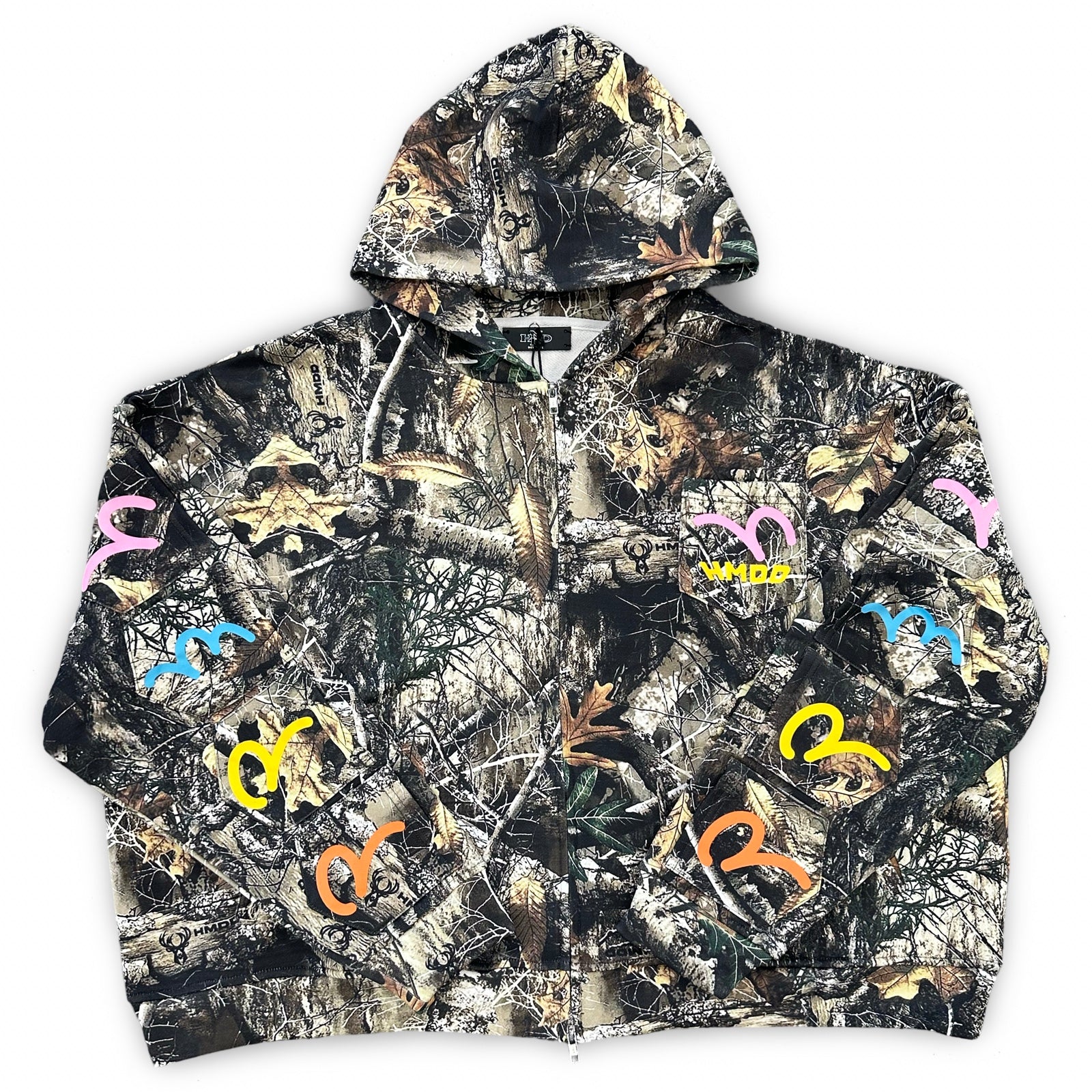 Camo Carhartt Jacket Women's TEEN Graphic-print Cotton Shirt