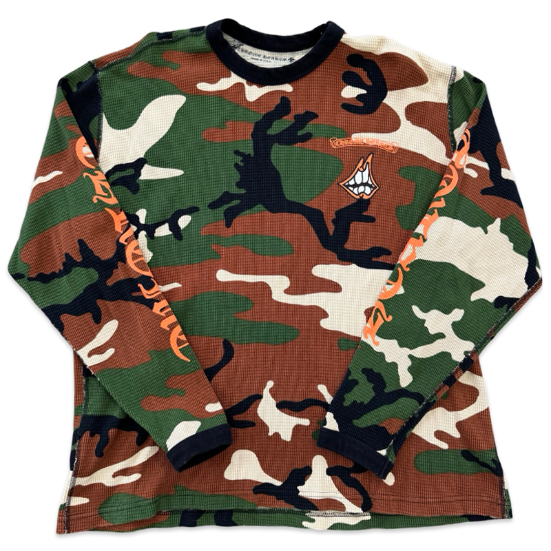 Chrome Hearts Matty Boy Caution Thermal L/S T-shirt Camo Chrome Hearts Matty Boy Caution Thermal L/S T-shirt Camo