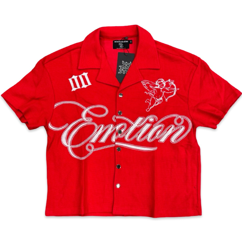 Mixed Emotion Signature Shirt Red Apparel