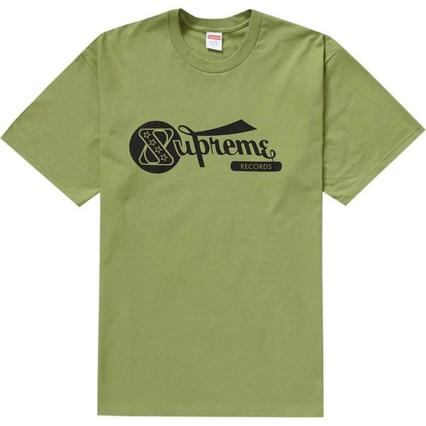 Supreme Records Tee Moss Green Shirts & Tops