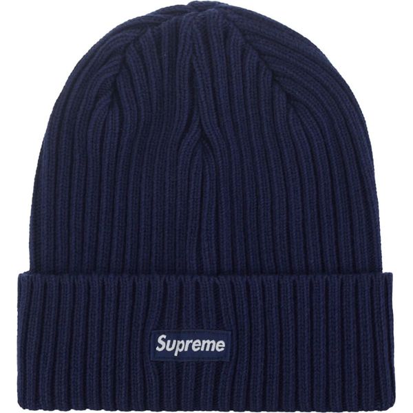 Supreme Overdyed Beanie (SS24) Navy Hats