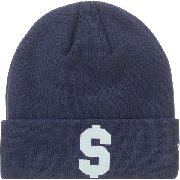 Supreme New Era $ Beanie Navy Hats