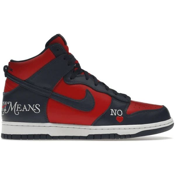 Nike pill SB Dunk High Supreme By Any Means Navy Shoes