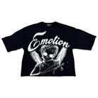 Mixed Emotions Pearl Cropped Tee Black Apparel