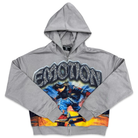 Mixed Emotion Last Ride Rhinestone Hoodie Grey Apparel