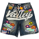 Vale Forever 1980s Jorts Shorts Blue Apparel