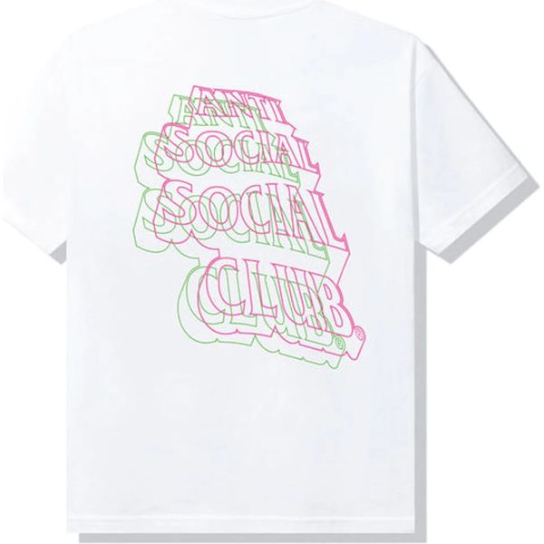 Anti Social Social Club Neon Lights And A Lot Of Rain T-shirt White Shirts & Tops
