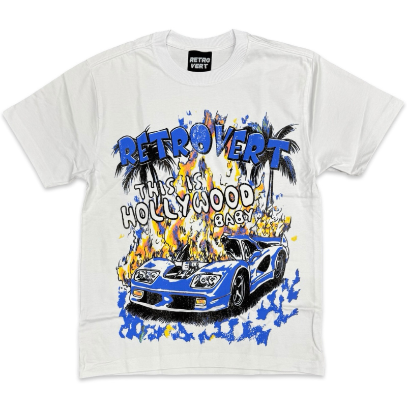 Retrovert Hollywood T-Shirt White Apparel